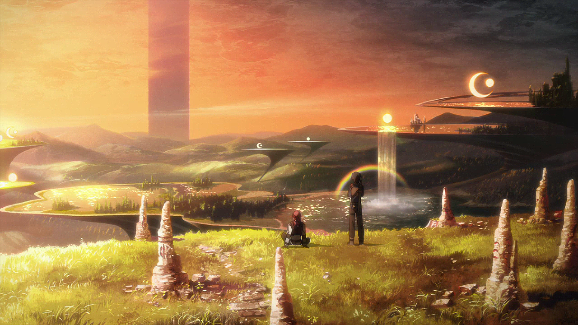 Sword Art Online, sword, landscape, realistic