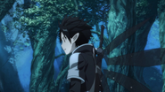 Kirito attempting to learn Voluntary Flight.