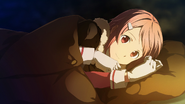 Lisbeth conversing with Koharu and the Protagonist just before sleep F55 IF