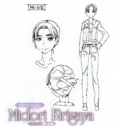 Concept art for Midori from The Perfect Guide: Animation Sword Art Online art book.