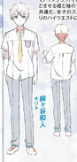 Kazuto's school uniform's design.