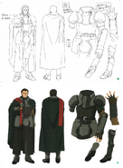 Kobatz's character design from the Design Works artbook.