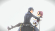 Kirito cradling a dying Medina AL