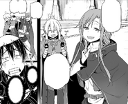 Asuna and Argo bragging about the success of their plan.