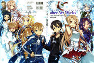 Kirito and others on abec Art Works cover.