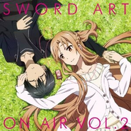 Asuna and Kazuto on Cover of Sword Art Online On Air 2