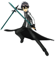 Kirito's in-game character model for Sword Art Online: Lost Song