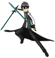 Kirito's blue long sword appearance in Lost Song