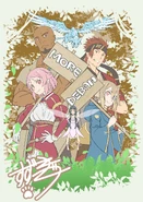 Lisbeth, Agil, Klein, Pina, Silica, and Yui illustration by Suzuki Gou for Alicization War of Underworld Episode 12 (Alicization Episode 36)
