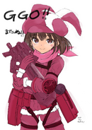 Illustration of LLENN by Akimoto Kouzi, firearm designer for the AGGO anime.