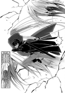 Kirito attempting to rescue Asuna from Asterius's breath attack - Progressive manga c18