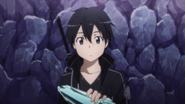 Kirito with the Crystallite Ingot.