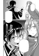 Kirito discovering a never-before-seen quest in Rovia based on Argo's map - Barcarolle manga c2