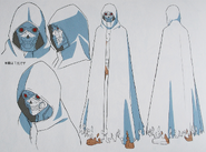 A photograph of Sterben's concept art from the "Design Works II" artbook 03.