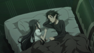 Kirito redet am Abend mit Yui.