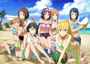 Silica, Lisbeth, Koharu, Yuuki, Asuna, Leafa and Sachi in the Summer 2018 Event IF