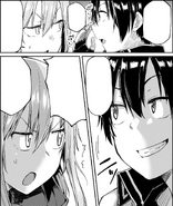 Kirito explaining his plan against the Magnatherium to Asuna - Barcarolle manga c6