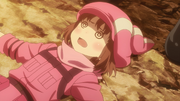 LLENN in a daze after tumbling while having her skills examined by M AGGO S01E03