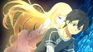 Alice's memory fragment contacting Kirito AL