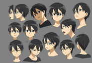 Kazuto's face design for the Phantom Bullet arc.