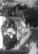 Asuna and Kirigaya Kazuto sharing a moment together at the SAO Survivor School.