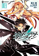 Kirito und Asuna auf dem Cover vom 3. Band des FD Mangas.