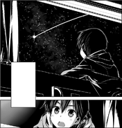 Little Kazuto seeing a shooting star in a flashback - Progressive manga c2