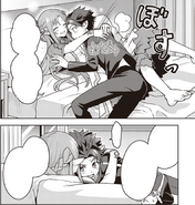 Asuna pulling Kirito into an embrace - The Day After manga