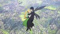 SAO 23 Kirito Leafa outside