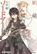 Kirito with Asuna on the cover of The Day Before.