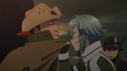 Dyne being convinced by Sinon.