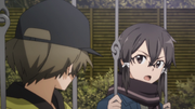 Shino venting her anger about Kirito to Kyouji