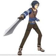 Kirito's beta character version design for Code Register