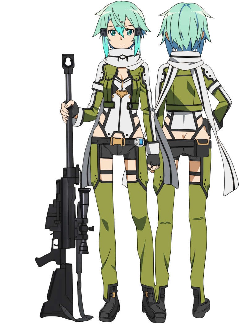 gun gale online sinon drawing