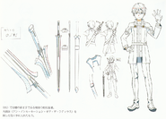 Kirito's Ordinal Scale avatar design from the Ordinal Scale Production Book.