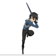 Kirito with initial equipment character design for Code Register