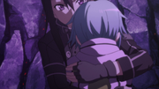 Kirito and Sinon hugging