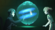 Kirito displaying his mirage sphere