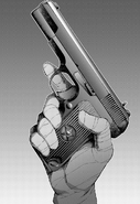 Death Gun's weapon Type 54 "Black Star" from the Phantom Bullet manga, Stage 12.