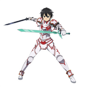 Original Knight of the Blood outfit for Kirito in Code Register.