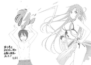 Kirito with Asuna on Progressive manga volume 4's thank you page.