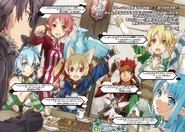 Silica joining the others in preparing to retrieve the Holy Sword Excalibur.