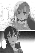 Asuna pronouncing Kirito's name for the first time - Progressive manga c7