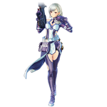 Zeliska Fatal Bullet character design