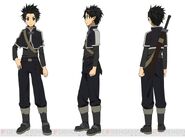 Kirito's character design by Shingo Adachi for the Fairy Dance Arc of the Sword Art Online anime