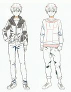 Kazuto's Ordinal Scale real life outfit design from the Ordinal Scale Production Book.