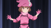 LLENN admiring her newly colorued outfit AGGO E02S01