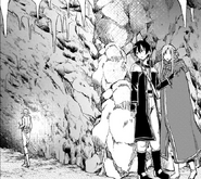 Asuna and Kirito investigating the Fallen Elf Hideout on the 4th Floor - Barcarolle manga c9