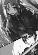 Kirito struggling to navigate the Tilnel through the waterways of Rovia.