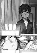 Kazuto visiting Yuuki Asuna in the hospital.